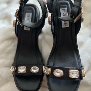 Steve Madden Rhinestone Lug Sole Sandal New
